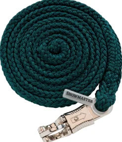 SHOWMASTER Longe avec mousqueton anti-panique Durable vert d´eau Best