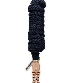 SHOWMASTER Longe avec mousqueton anti-panique Durable marine /rose doré New