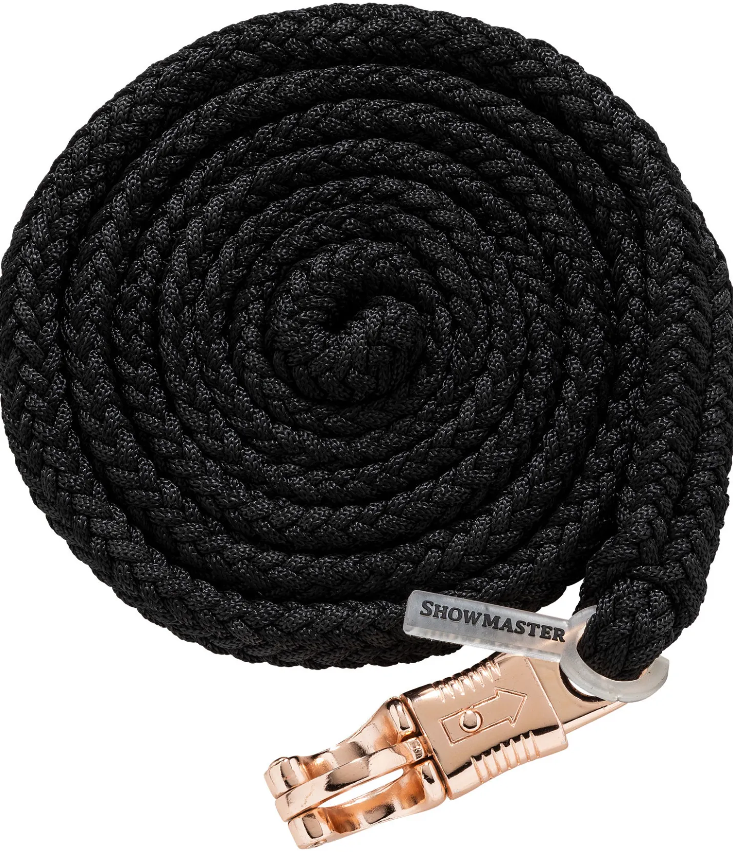 SHOWMASTER Longe avec mousqueton anti-panique Durable noir/rose-doré New