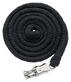 SHOWMASTER Longe en coton avec mousqueton anti-panique noir/argenté Hot