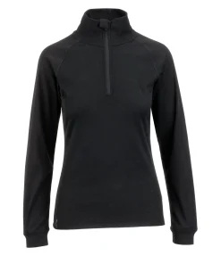Felix Bühler Maillot de corps thermique zippé Levi noir Outlet
