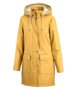 Felix Bühler Manteau de pluie avec doublure en fourrure Teddy Paris mangue dorée Clearance