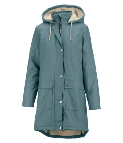 Felix Bühler Manteau de pluie avec doublure en fourrure Teddy Paris vert jade Sale
