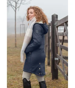 Felix Bühler Manteau de pluie avec doublure en fourrure Teddy Paris navy Discount