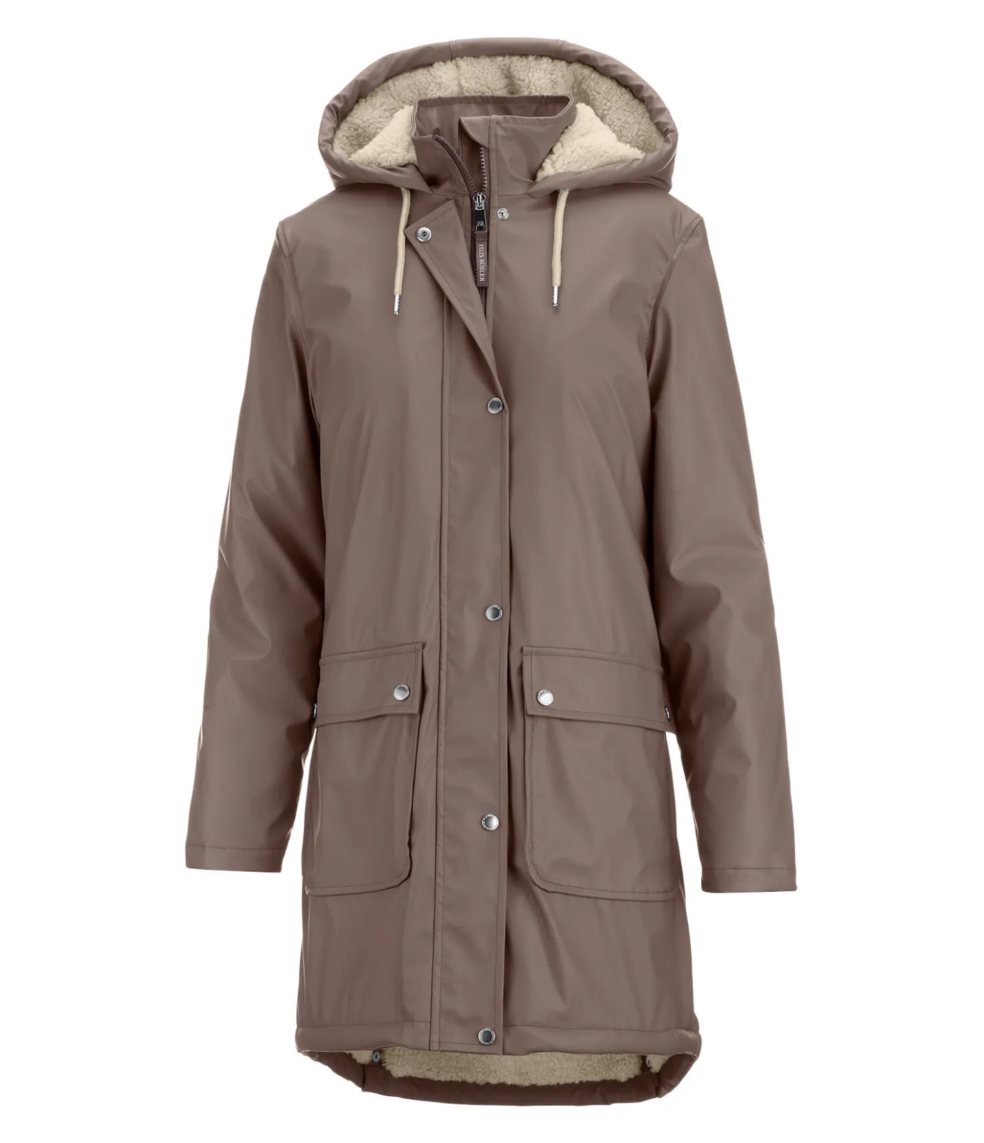 Felix Bühler Manteau de pluie avec doublure en fourrure Teddy Paris cannelle Sale