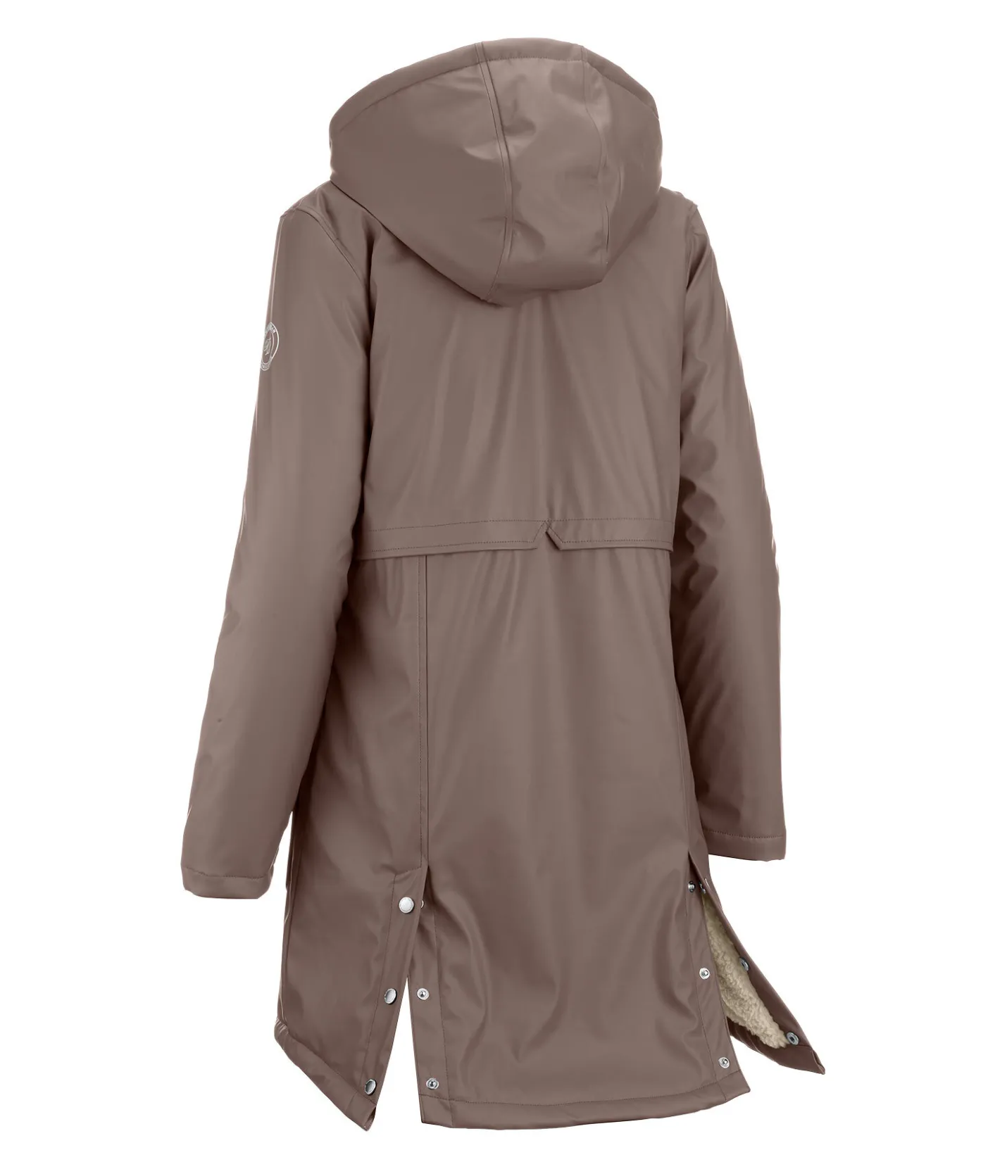 Felix Bühler Manteau de pluie avec doublure en fourrure Teddy Paris cannelle Sale