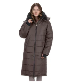 STEEDS Manteau d'équitation à capuche Davos II chocolat noir Clearance