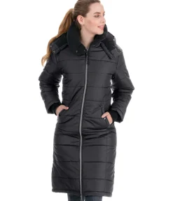 STEEDS Manteau d'équitation à capuche Davos II noir/noir New
