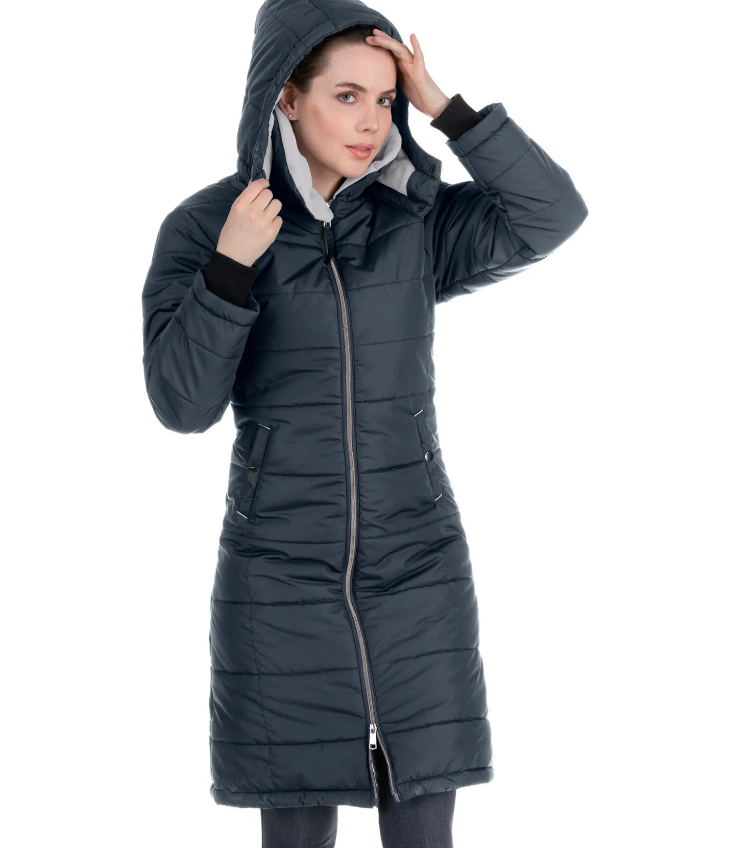STEEDS Manteau d'équitation à capuche Davos II navy