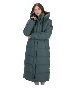 Felix Bühler Manteau d'équitation matelassé à capuche Anne thé vert Clearance