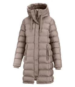 Felix Bühler Manteau d'équitation matelassé à capuche Minou noisette New