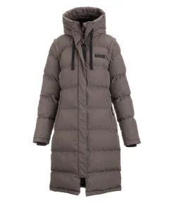 Felix Bühler Manteau d'équitation matelassé 2 en 1 Eleonor taupe foncé Best