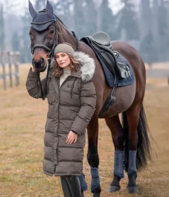 Felix Bühler Manteau d'équitation matelassé 2 en 1 Eleonor taupe foncé Best