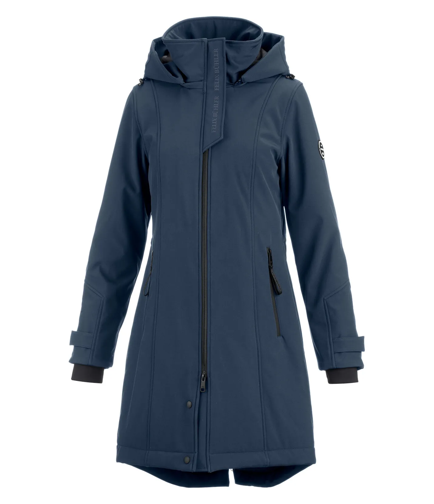 Felix Bühler Manteau d'équitation softshell à capuche Aurelie navy classique New