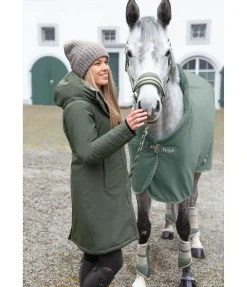 Felix Bühler Manteau d'équitation technique à capuche Amelie forêt Hot