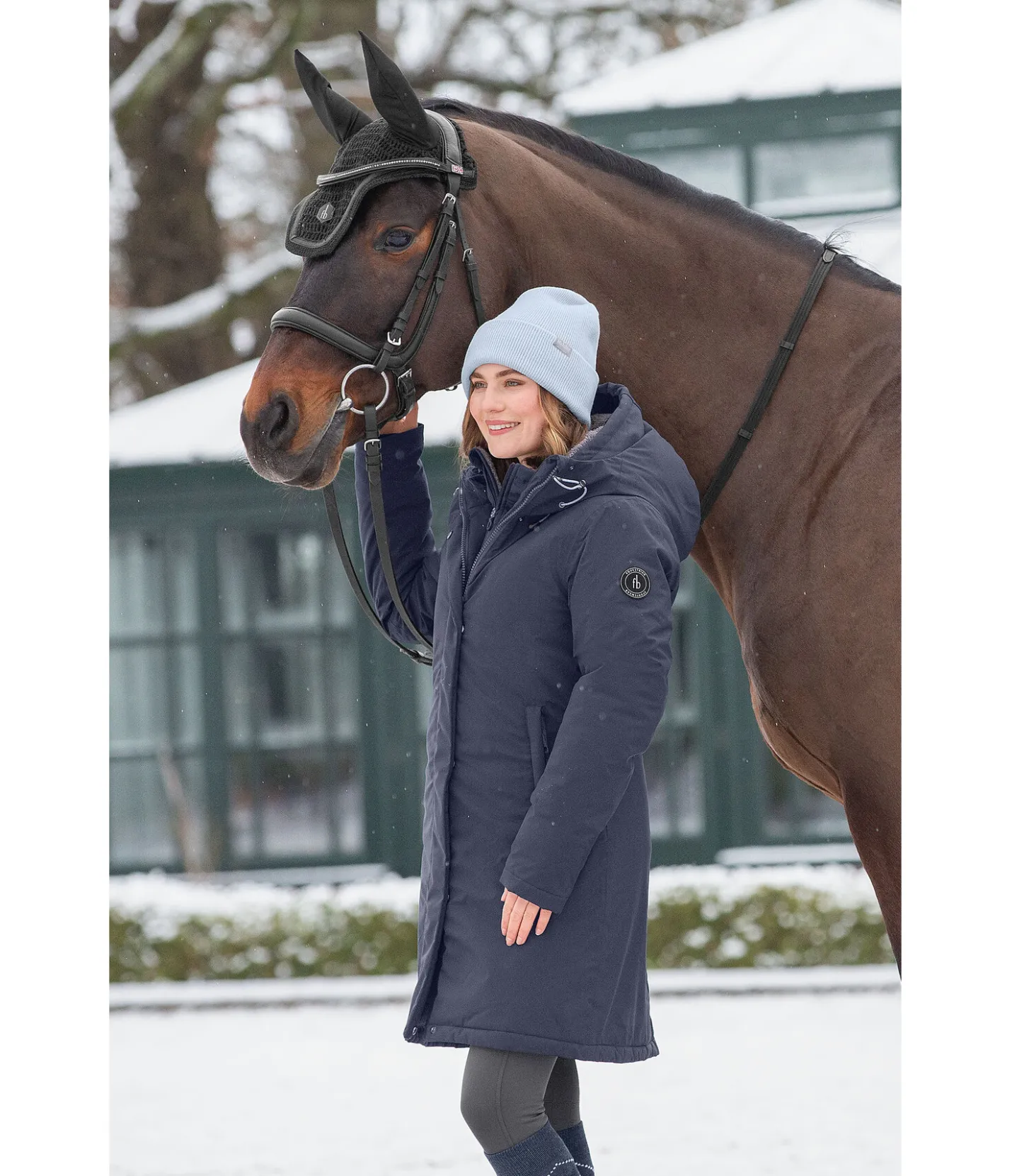 Felix Bühler Manteau d'équitation technique à capuche Amelie navy classique Online