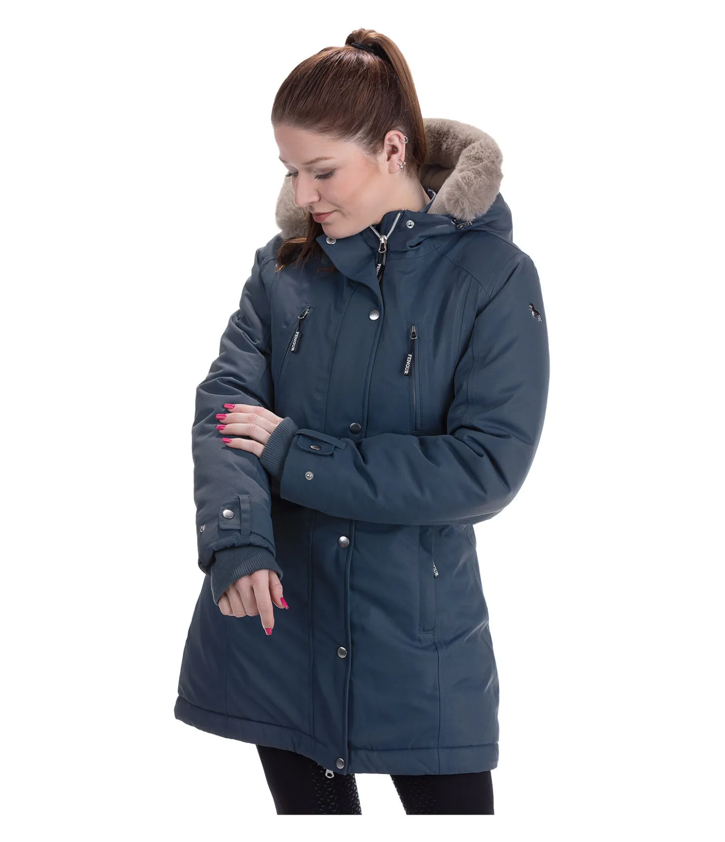 FENGUR Manteau d'équitation technique Frostrós bleu nuit Outlet