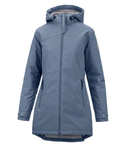 Felix Bühler Manteau d'équitation technique à capuche Eliza II bleu fumée New