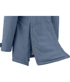 Felix Bühler Manteau d'équitation technique à capuche Eliza II bleu fumée New