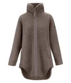 Felix Bühler Manteau en polaire Teddy Chiara noisette Clearance