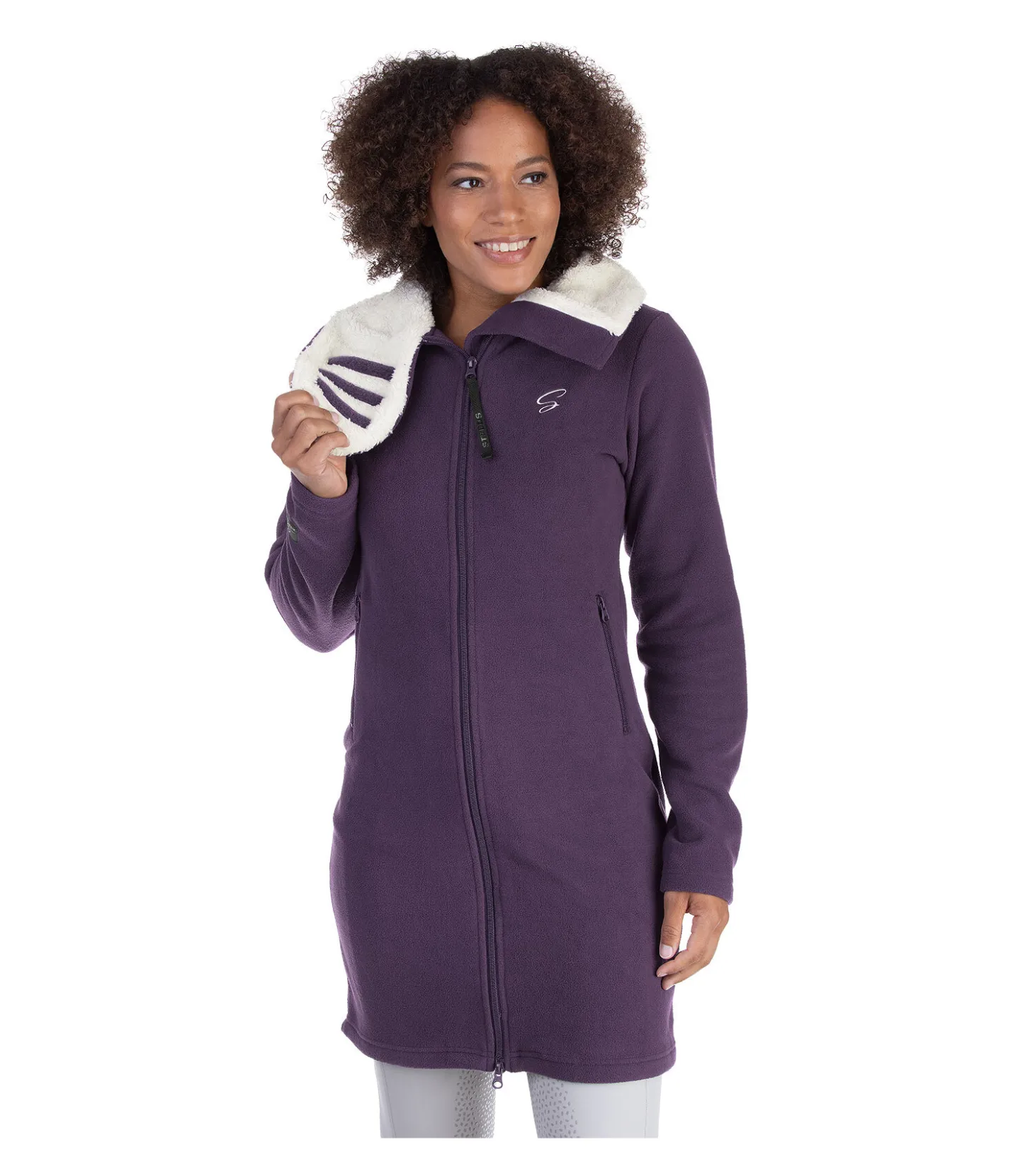STEEDS Manteau polaire Camile baie noir Discount