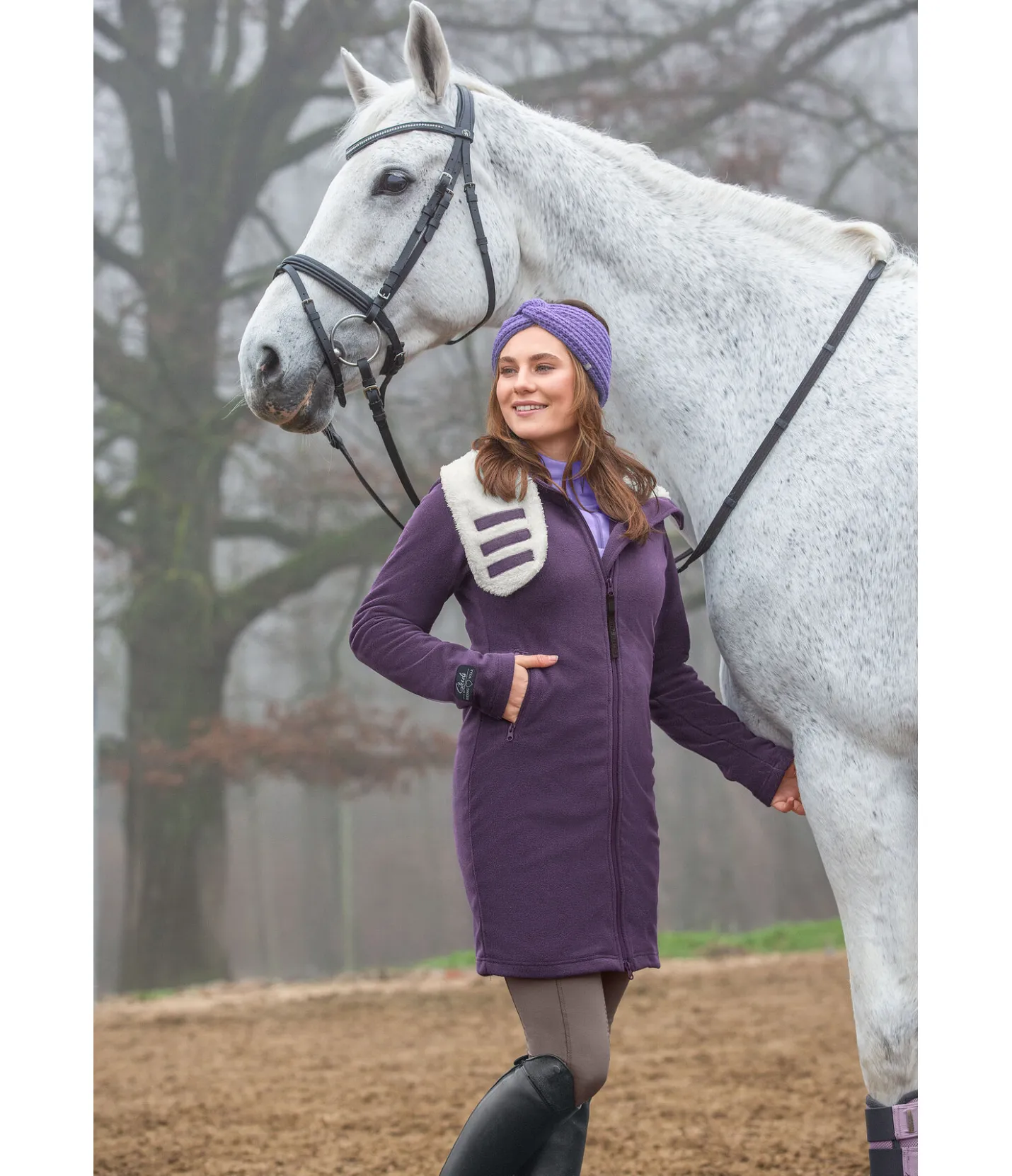STEEDS Manteau polaire Camile baie noir Discount