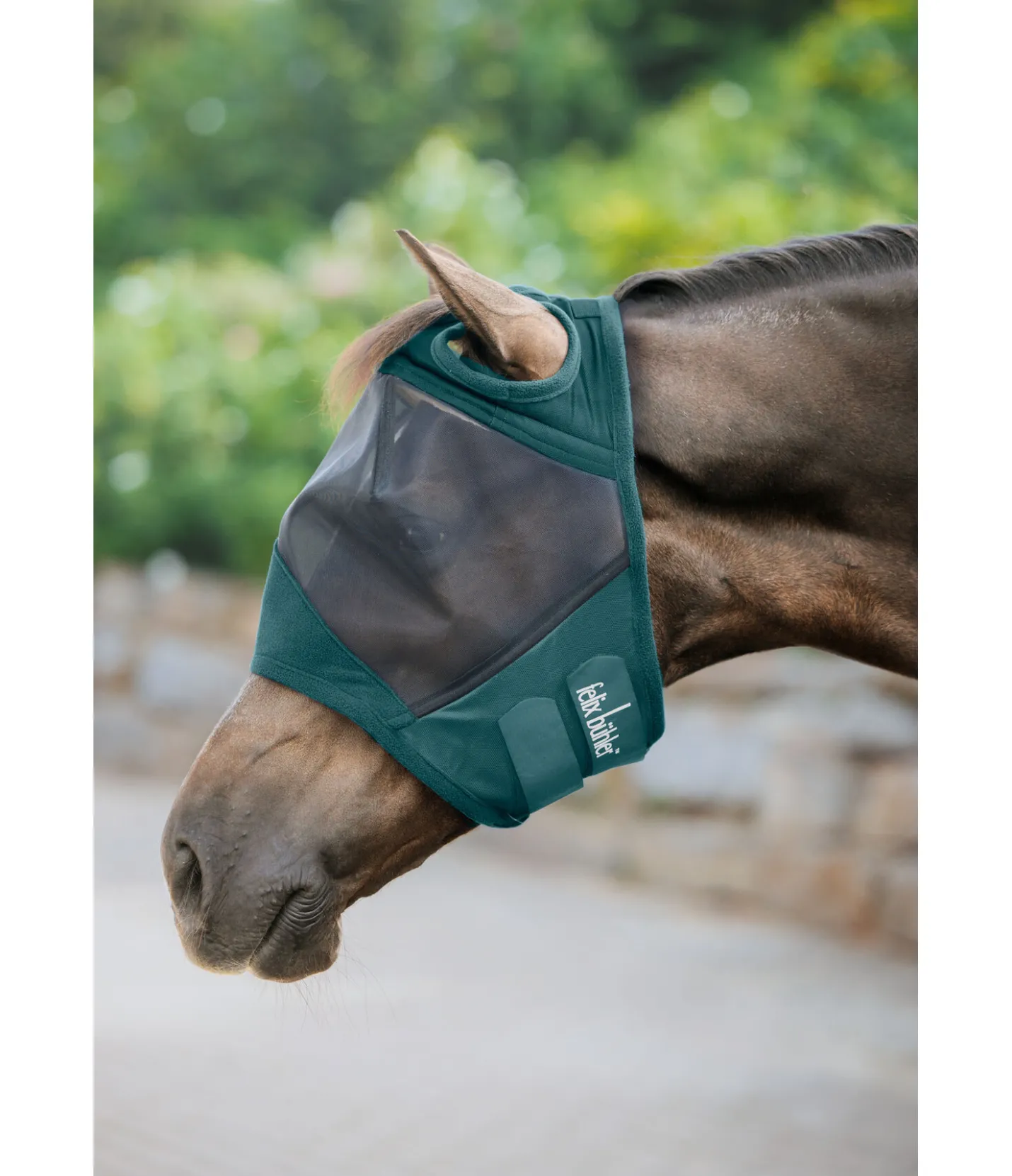 Felix Bühler Masque anti-mouches Basic Ear-Free vert tropical