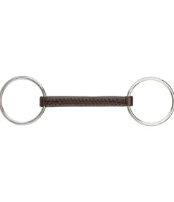 SILK STEEL Mors en cuir brun New