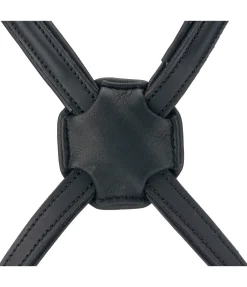 CLARIDGE HOUSE Muserolle croisée en cuir gras Mix & Match PRO noir/argenté Online