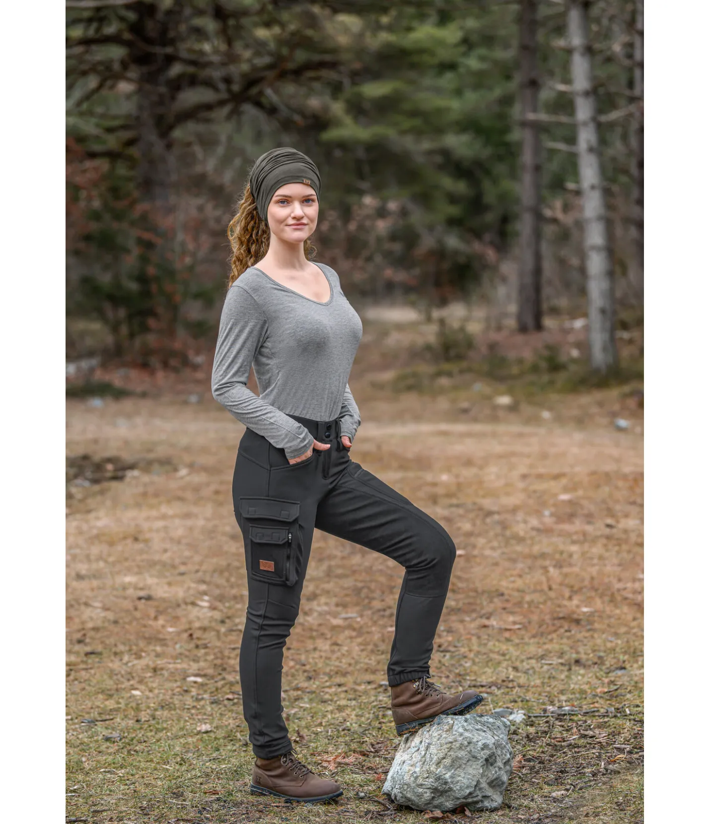 TWIN OAKS Pantalon de randonnée hiver Mount Rainier noir Discount
