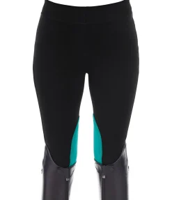 Equilibre Pantalon d'équitation à basanes enfant Janis noir New