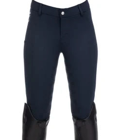 Equilibre Pantalon d'équitation à fond intégral Grip enfant Beja bleu minuit Sale