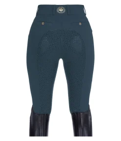 Felix Bühler Pantalon d'équitation à fond intégral grip Life Cycle pétrole Clearance