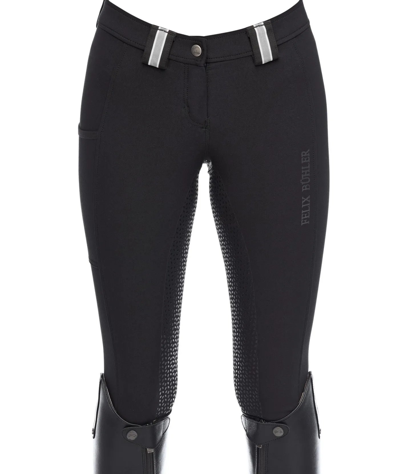 Felix Bühler Pantalon d'équitation à fond intégral Grip Danielle noir New