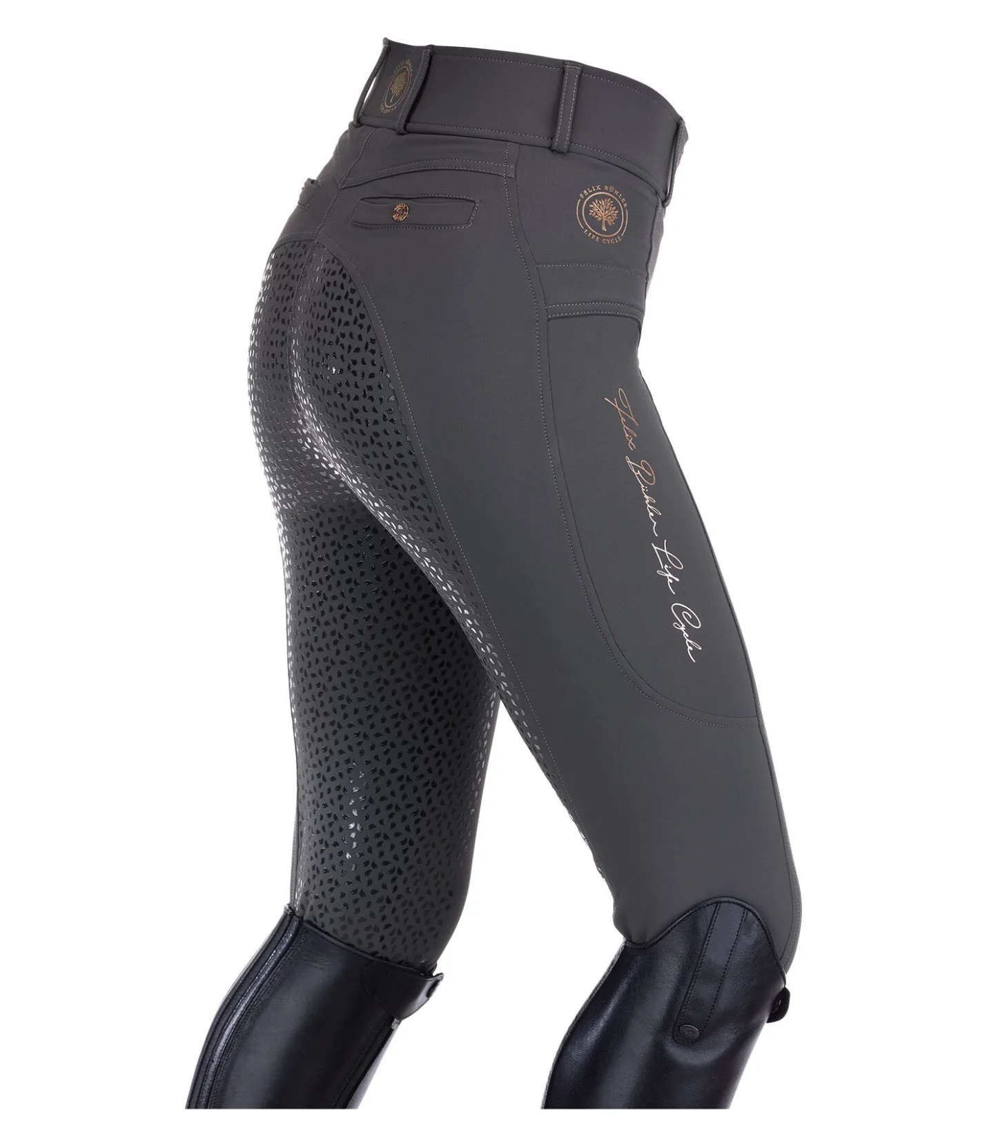 Felix Bühler Pantalon d'équitation à fond intégral grip Life Cycle carbone Outlet