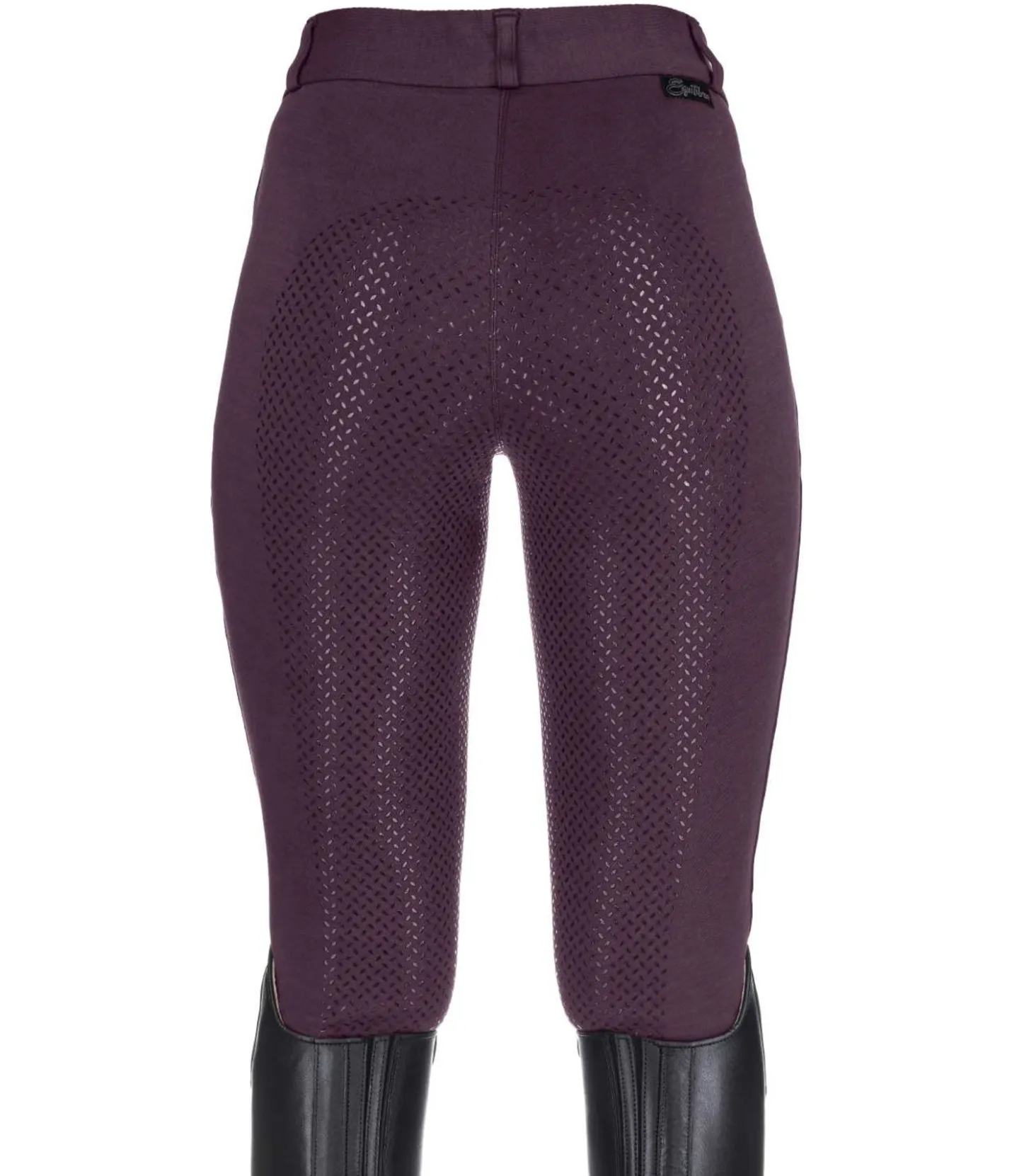 Equilibre Pantalon d'équitation à fond intégral grip Basic prune Sale