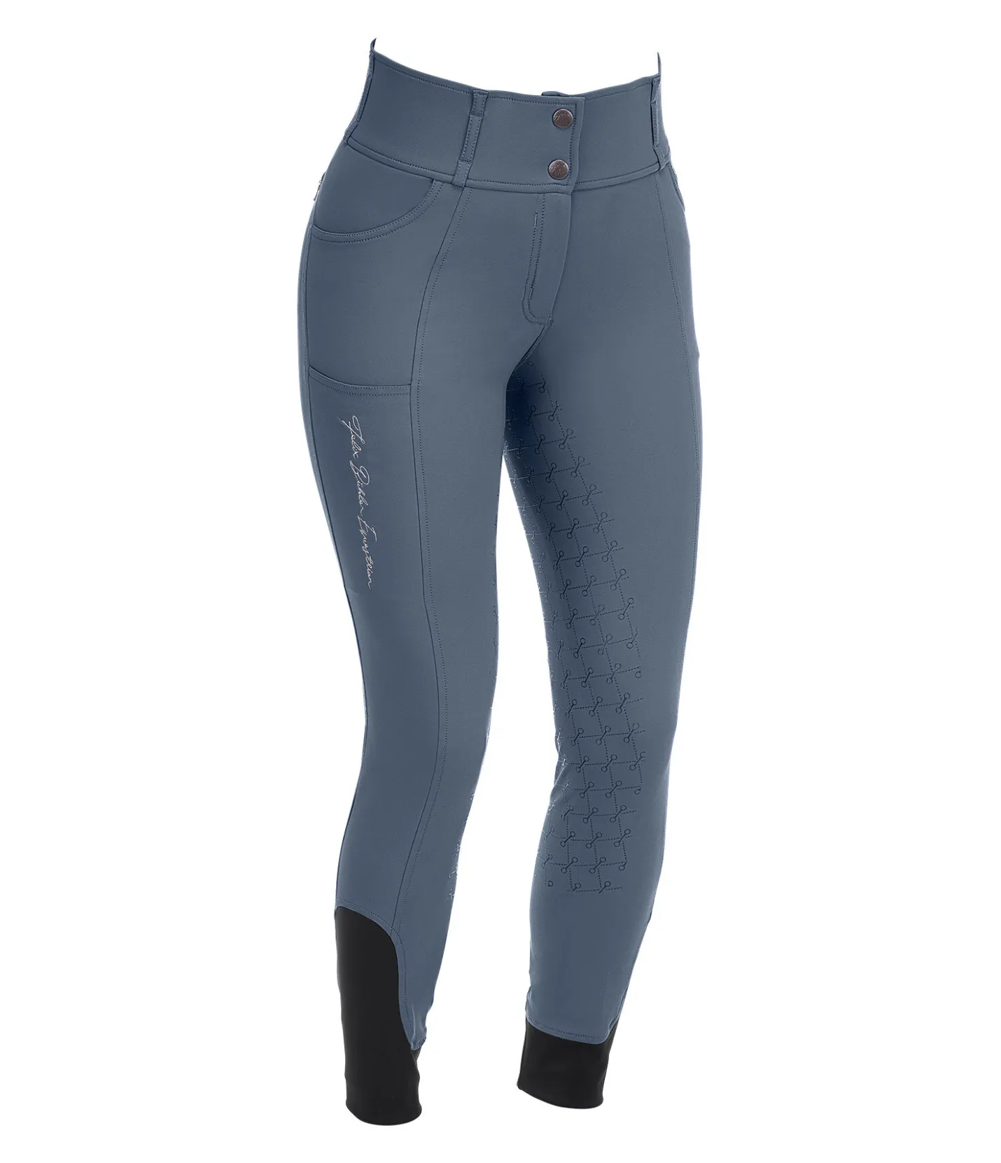 Felix Bühler Pantalon d'équitation à fond intégral grip Femke bleu fumée Outlet