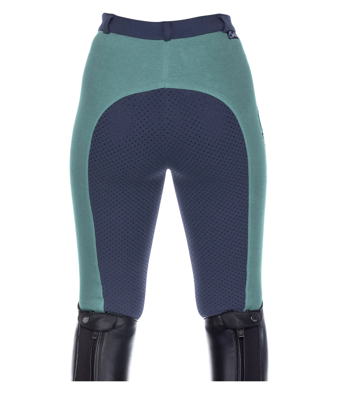 Equilibre Pantalon d'équitation à fond intégral grip enfant Merle denim foncé Clearance