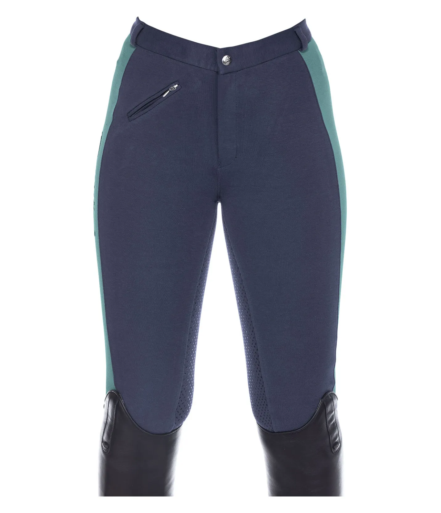 Equilibre Pantalon d'équitation à fond intégral grip enfant Merle denim foncé Clearance