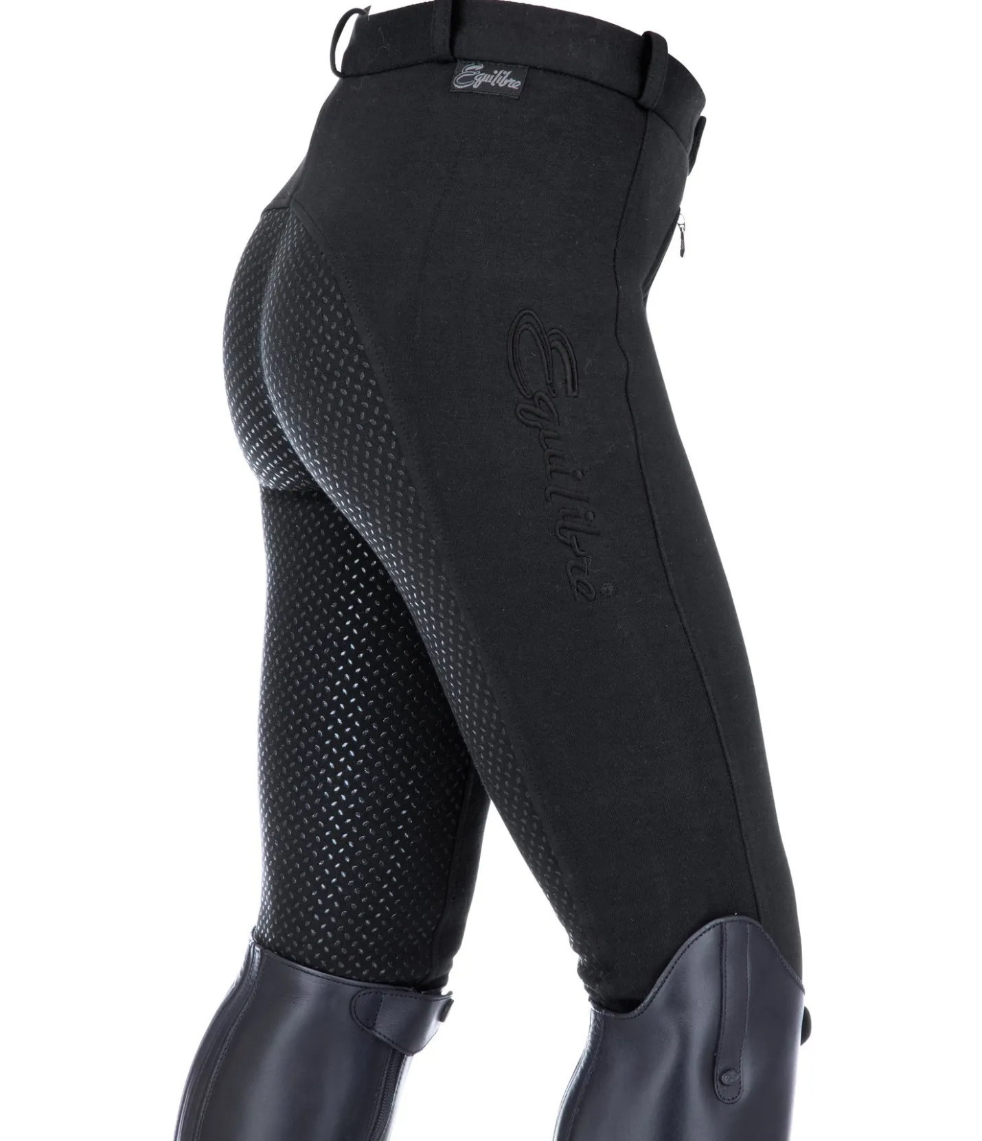 Equilibre Pantalon d'équitation à fond intégral grip enfant Merle noir Best