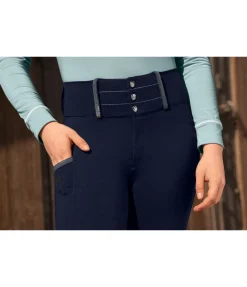 Equilibre Pantalon d'équitation à fond intégral grip enfant Amira bleu minuit Discount