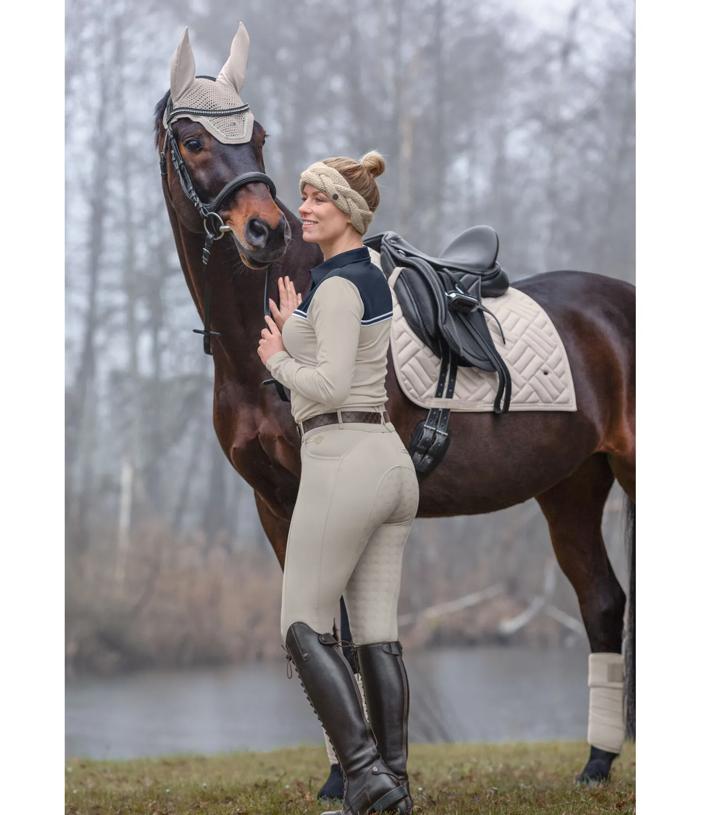 Felix Bühler Pantalon d'équitation à fond intégral grip Femke champagne Online
