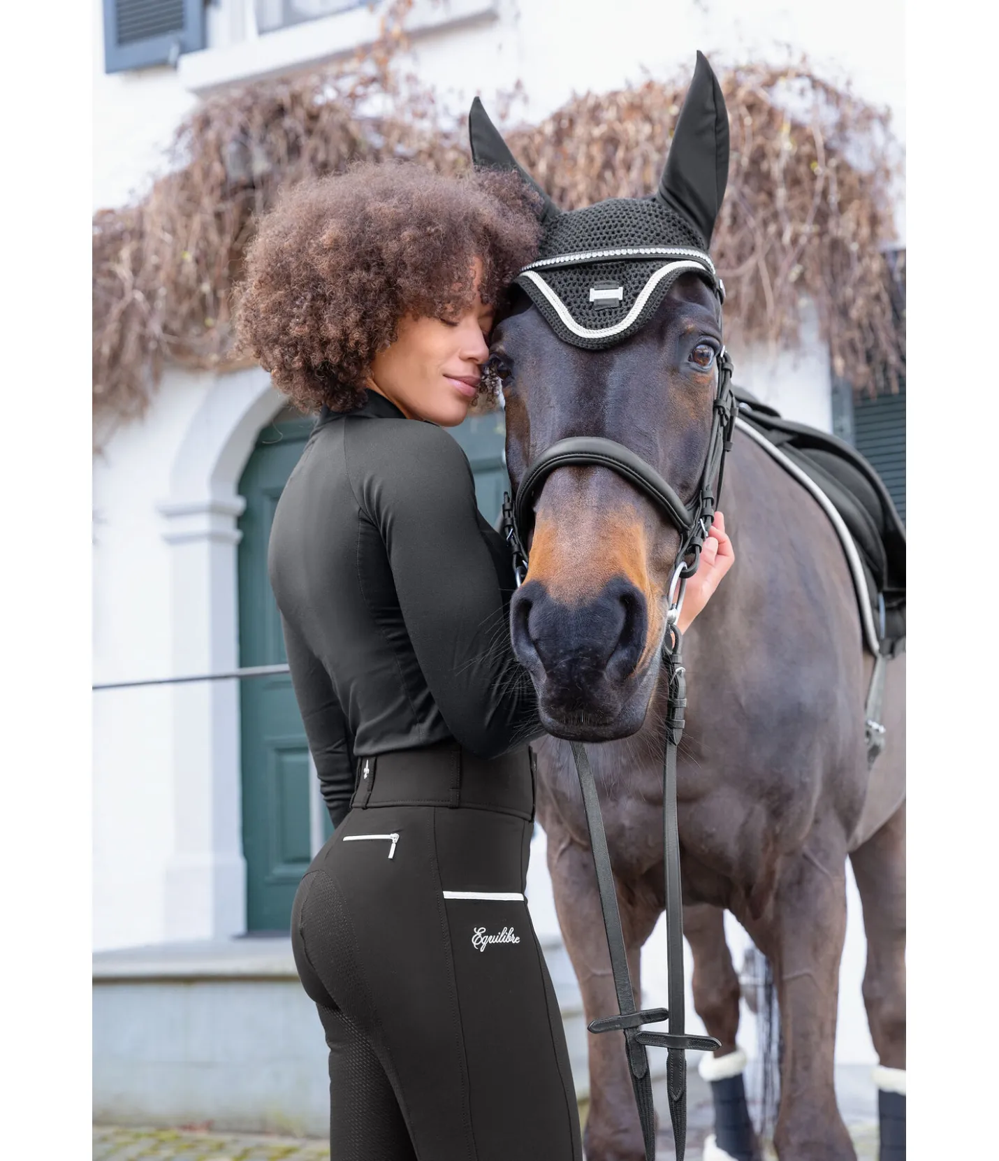 Equilibre Pantalon d'équitation à fond intégral grip Tamina noir Clearance