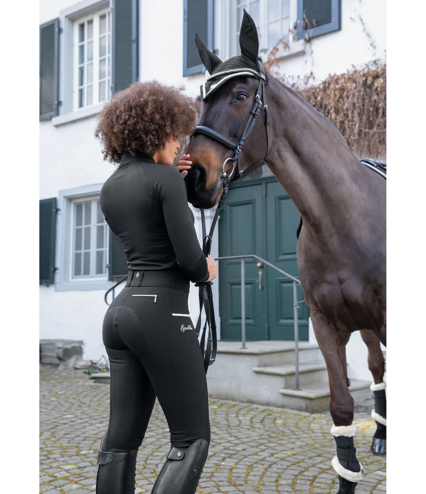 Equilibre Pantalon d'équitation à fond intégral grip Tamina noir Clearance