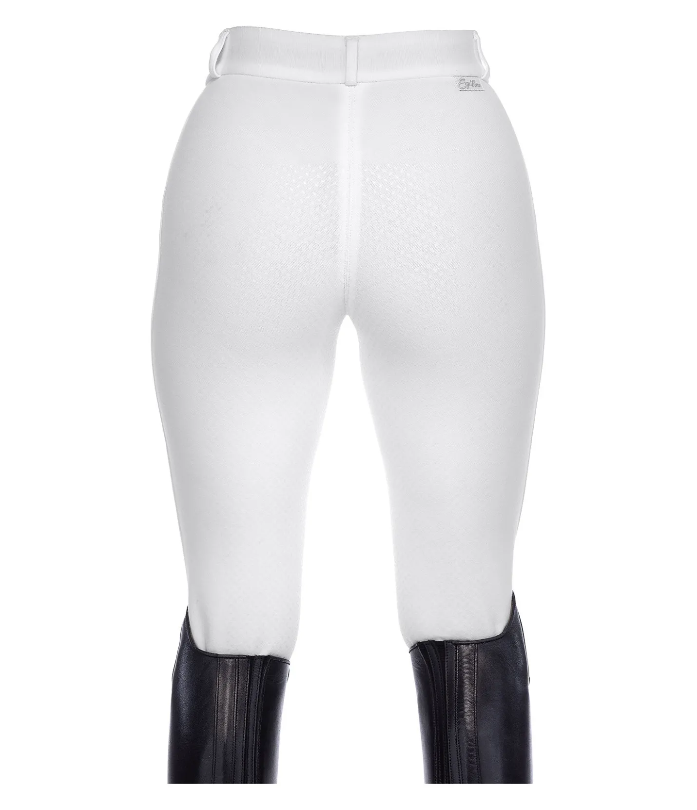 Equilibre Pantalon d'équitation à fond intégral grip Basic blanc Discount
