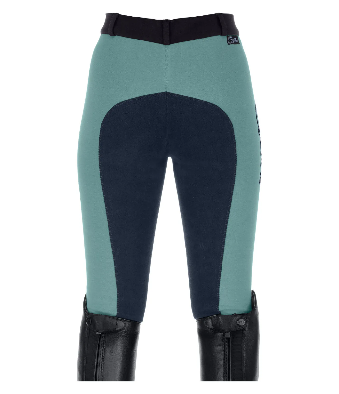 Equilibre Pantalon d'équitation à fond intégral enfant Nora vert clair