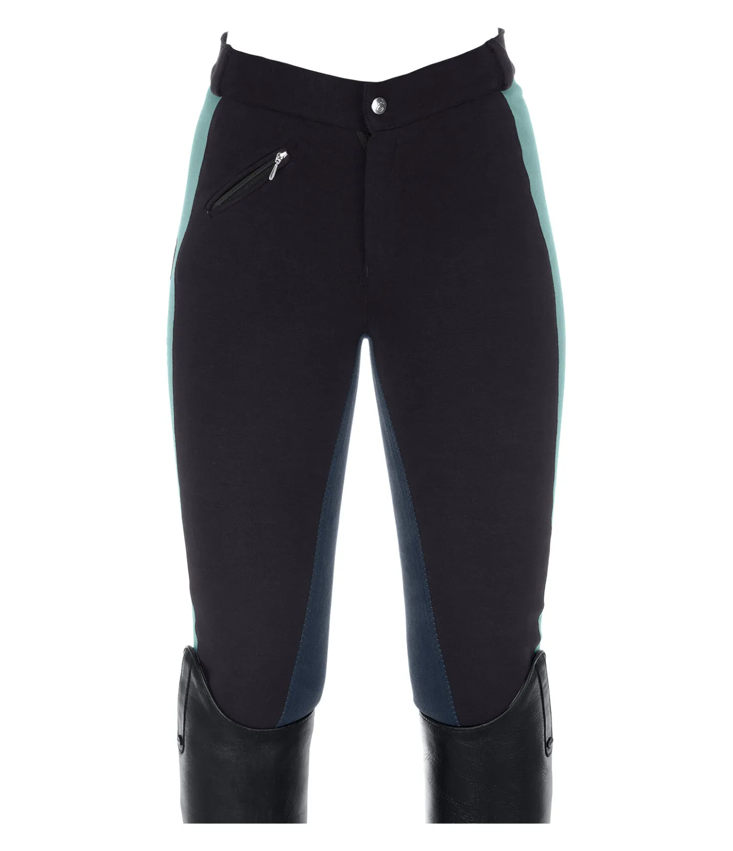 Equilibre Pantalon d'équitation à fond intégral enfant Nora vert clair