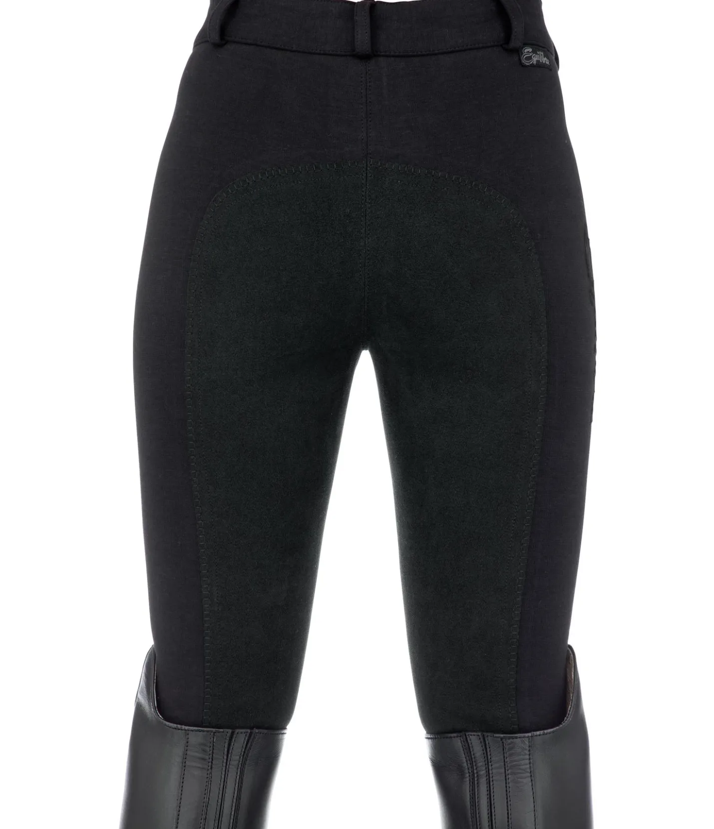 Equilibre Pantalon d'équitation à fond intégral enfant Nora noir/noir New