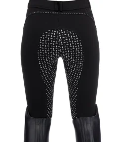 Equilibre Pantalon d'équitation à fond intégral grip enfant Caria noir Sale