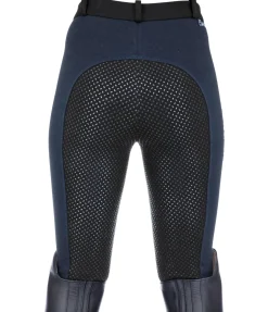 Equilibre Pantalon d'équitation à fond intégral grip enfant Merle bleu minuit Hot